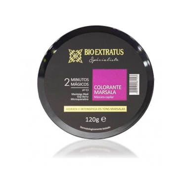 Máscara Tratamento Capilar Bio Extratus Spec Colorante Marsala 120g