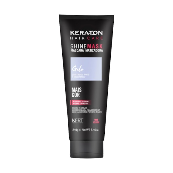 Máscara Tratamento Capilar Keraton Matizadora Shine Mask Gelo 250g