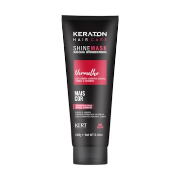 Máscara Tratamento Capilar Keraton Matizadora Shine Mask Vermelho 250g