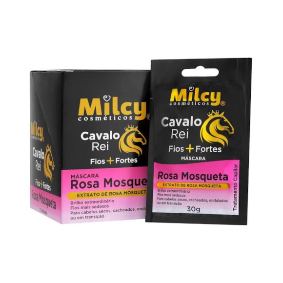 Máscara Tratamento Capilar Milcy Sachet Rosa Mosqueta 30g (Unitário)