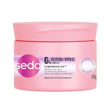 Máscara Tratamento Capilar Seda Luminous Glycol UV 300g