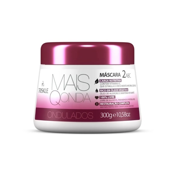 Máscara Tratamento Capilar Triskle Mais Q Onda Ondulados 300gr