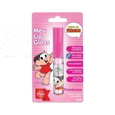 Meu Brilho Labial Turma Da Monica Framboesa Com Gliter