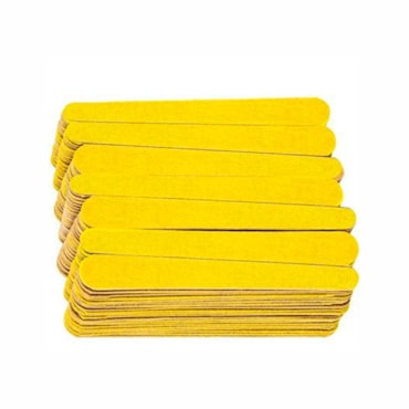 Mini Lixa Para Unhas Descartável Santa Clara Canário com 144un