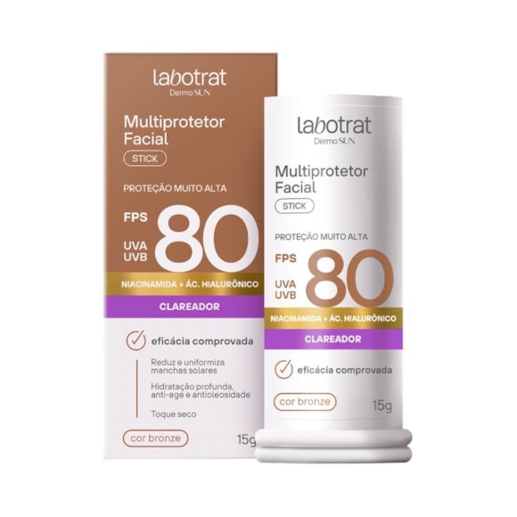 Multiprotetor Stick Labotrat Dermo Sun Bronze FPS80 15g