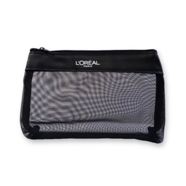 Nécessaire Tecido Viagem Organização Itens Preto Unissex L'Oréal