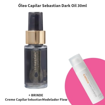 Óleo Capilar Sebastian Dark Oil + Brinde Creme Capilar Sebastian Modelador Flow