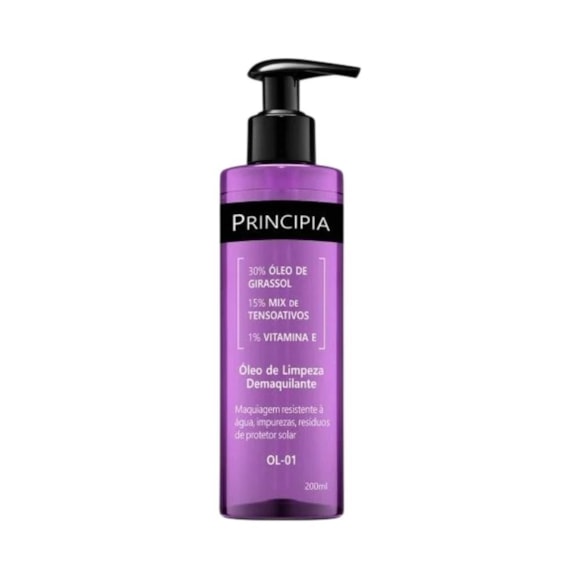 Óleo Demaquilante Principia Limpeza OL-01 200ml