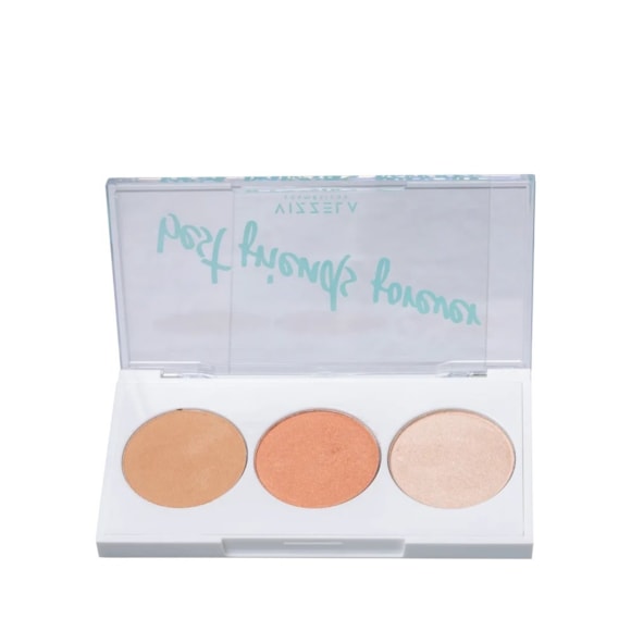 Paleta Blush Contorno Iluminador Vizzela Bff 02