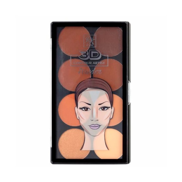 Paleta Contorno Kiss Powder Medium Dark Rpcp02Br