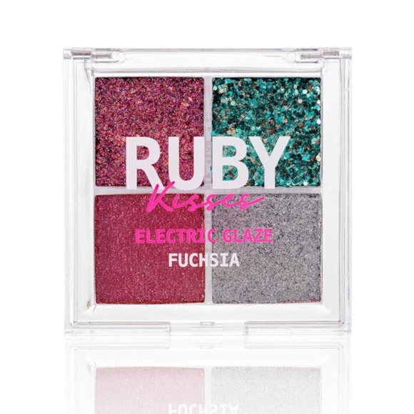 Paleta de Sombras Ruby Kisses Glitter Fuchsia GQP04B