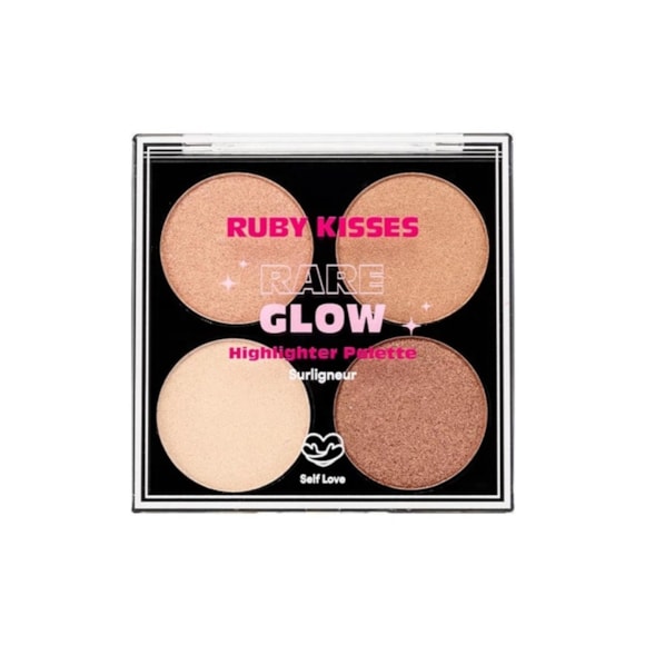 Paleta Iluminador Kiss Rk Rare Glow Rkb06br