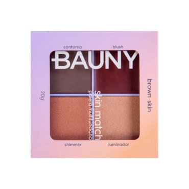 Paleta Multifuncional Bauny Skin Match Escura
