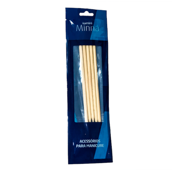 Palito de Unha Minná Grosso 2 Pontas 17cm com 5un
