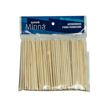 Palito de Unha Minná Pinho 13cm c/100un