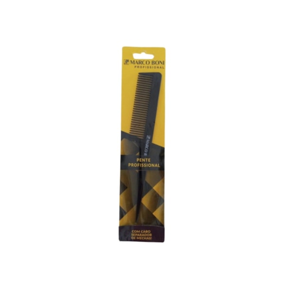 Pente De Cabelo Marco Boni Profissional Liso Com Cabo Separador De Mechas