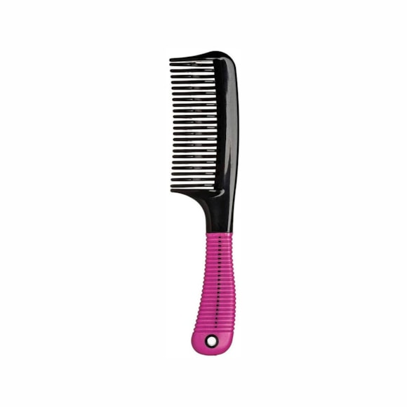 Pente De Cabelo Ricca Dentes Ondulados E Cabo Com Suporte De Borracha