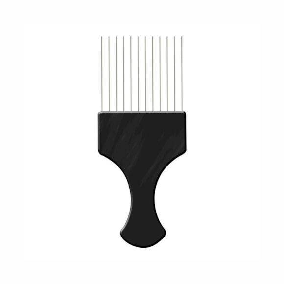Pente De Cabelo Santa Clara Afro Garfo De Aco