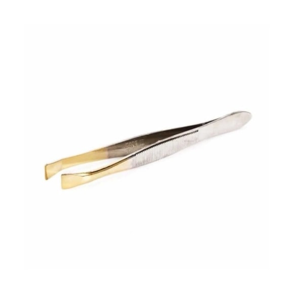 Pinça Solingen Edel 9cm Banhada A Ouro Larga 2231