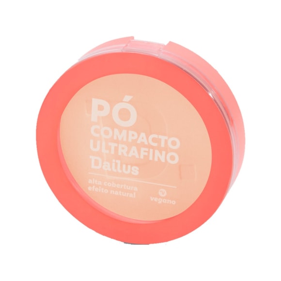 Pó Compacto Facial Dailus Vegano D1 Claro