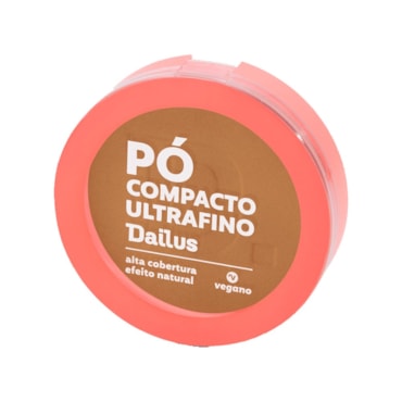 Pó Compacto Facial Dailus Vegano D8 Médio