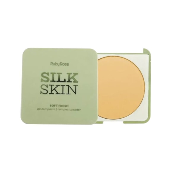 Pó Compacto Ruby Rose Silk Skin Sunlit HBT1400-2
