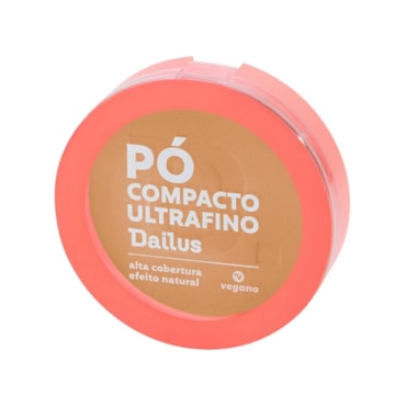 Pó Compacto Ultrafino Dailus Vegano D5 Médio 