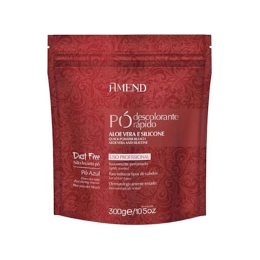 Pó Descolorante Amend Aloe e Silicone Vermelho 300g