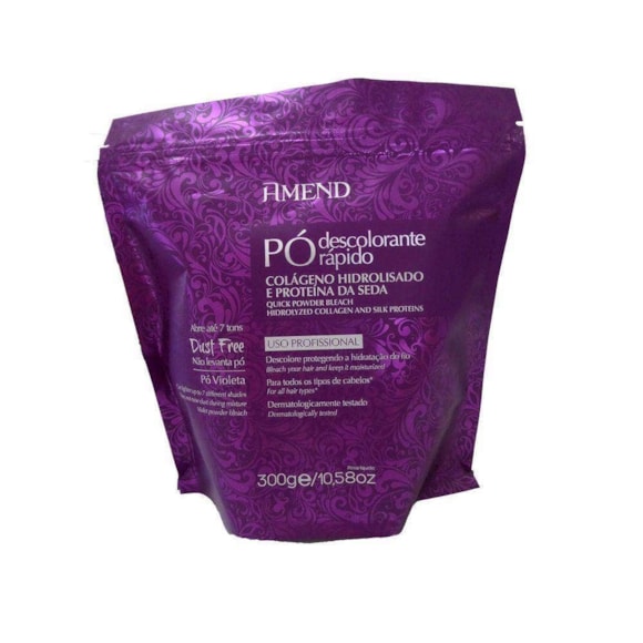 Pó Descolorante Amend Colageno Roxo 300g