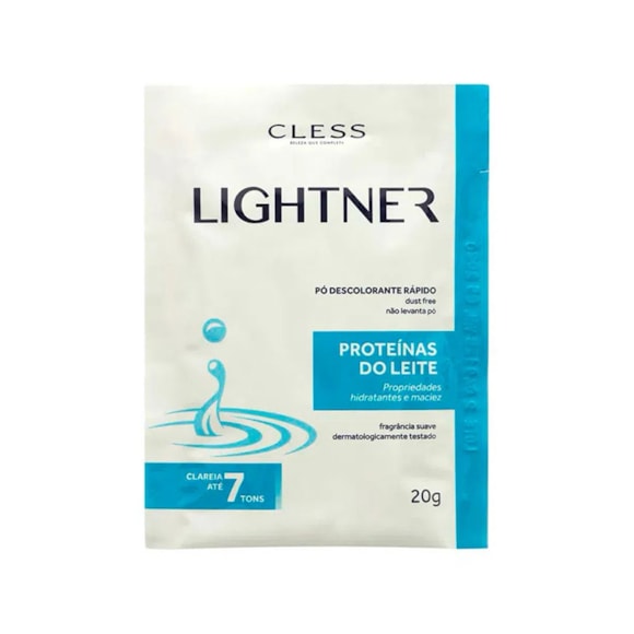 Pó Descolorante Lightner Proteínas Do Leite 20g
