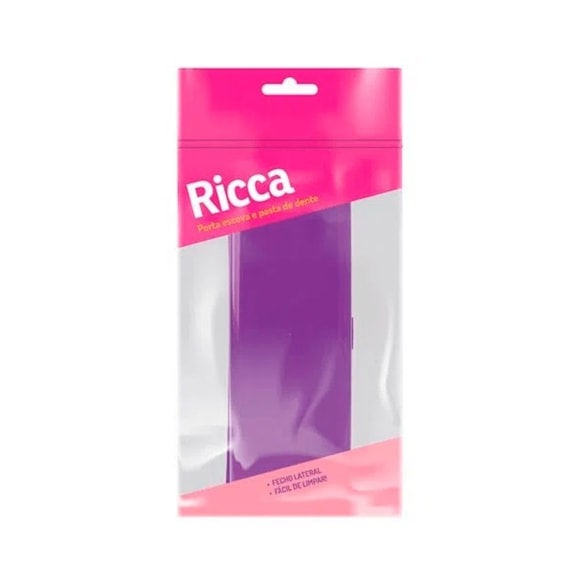 Porta Escova Dental Ricca 3340 1Un (Cores Diversas)