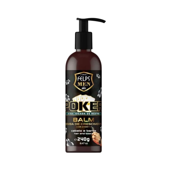 Pós Barba Felps Men Poker Barba E Cabelo 240g