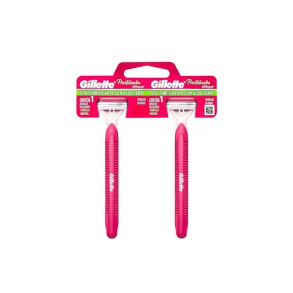 Prestobarba Ultragrip Aparelho Para Depilação Conforto Seguro Feminino 2 Unidades Gillette