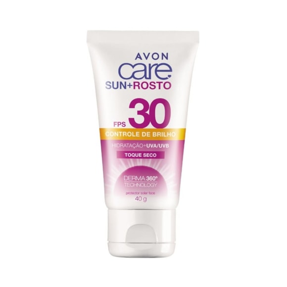 Protetor Solar Avon Care Rosto Cont De Brilho FPS 30 40g