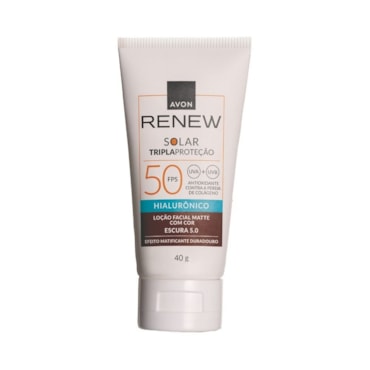 Protetor Solar Avon Renew FPS 50 Escura 5.0 40g