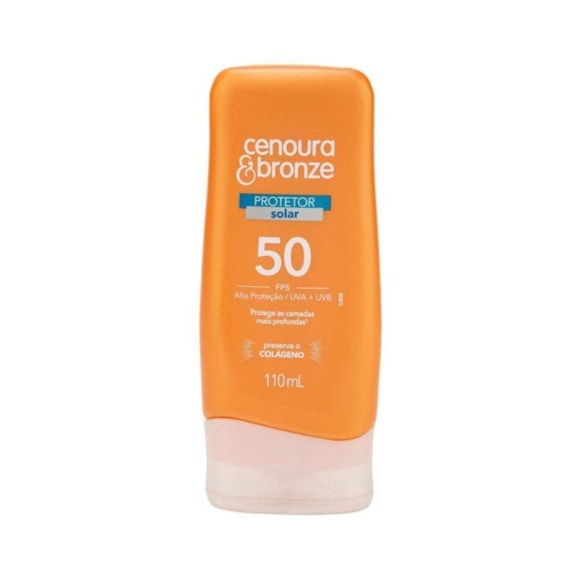 Protetor Solar Cenoura E Bronze FPS50 110ml 
