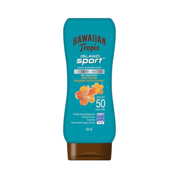 Protetor Solar Corporal Hawaiian Tropic Island Sport FPS 50 Loção 240ml