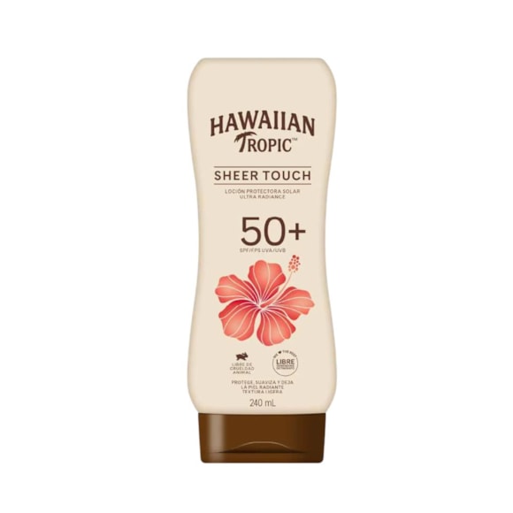 Protetor Solar Corporal Hawaiian Tropic Sheer Touch Radiance FPS 50 Loção 240ml