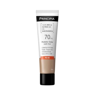 Protetor Solar Facial com Cor Principia PS-05 FPS 70 30ml – Cor 3.0
