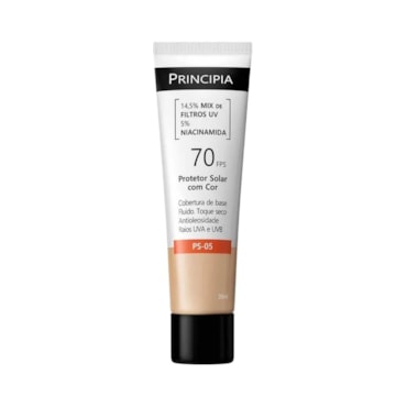 Protetor Solar Facial com Cor Principia PS-05 FPS70 30ml 1.0