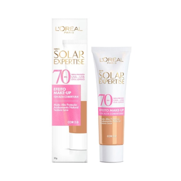 Protetor Solar Facial L'Oreal FPS 70 Expertise Efeito Makeup 2.0