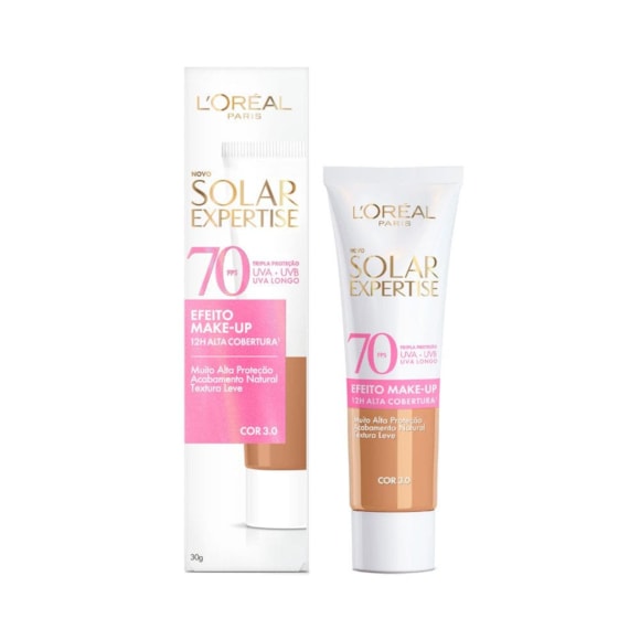 Protetor Solar Facial L'Oreal FPS 70 Expertise Efeito Makeup 3.0