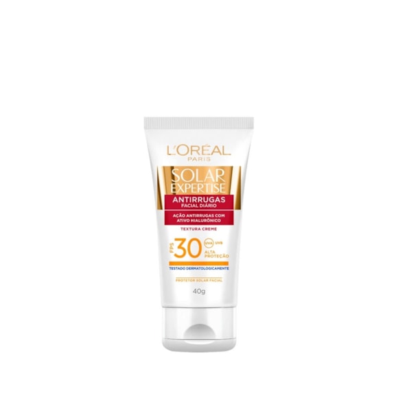 Protetor Solar Facial L'Oréal Paris FPS30 Antirrugas 40g