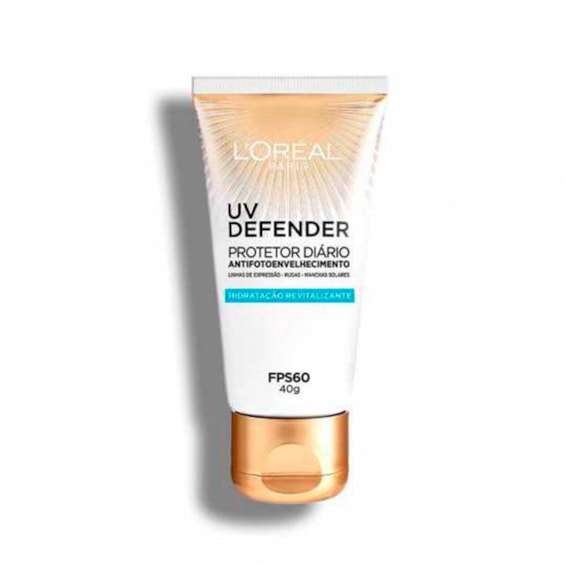 Protetor Solar Facial L'Oréal Paris FPS60 Uv Defender 40g