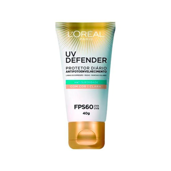 Protetor Solar Facial L'Oréal Paris FPS60 Uv Defender Clara 40g