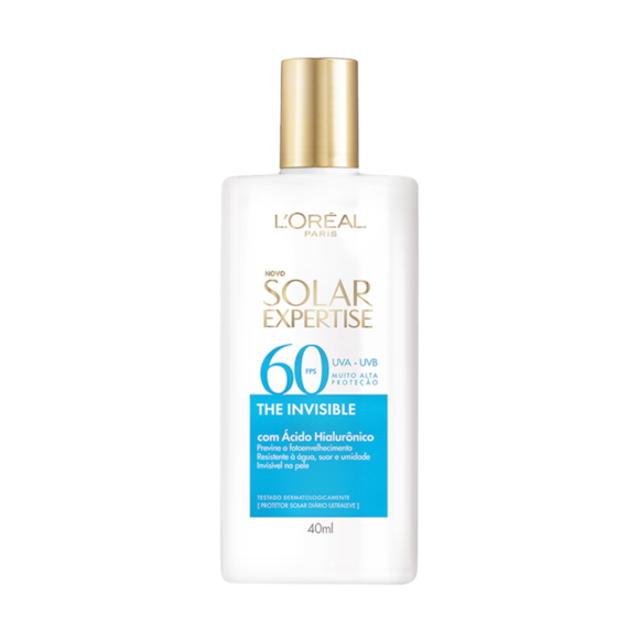 Protetor Solar Facial L’Oréal Expertise Fluido Sem Cor FPS 60 40g