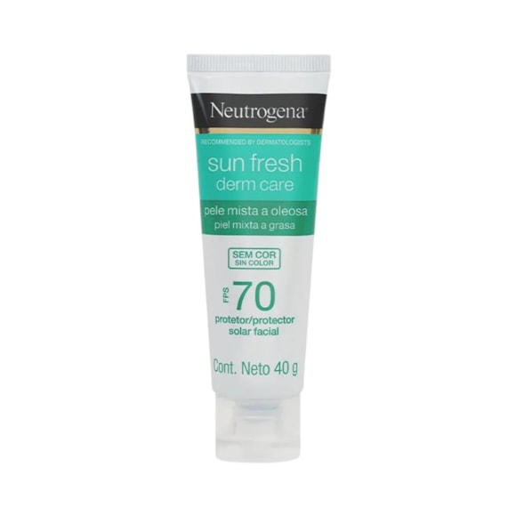 Protetor Solar Facial Neutrogena Sun Fresh Derm Care FPS 70 40g