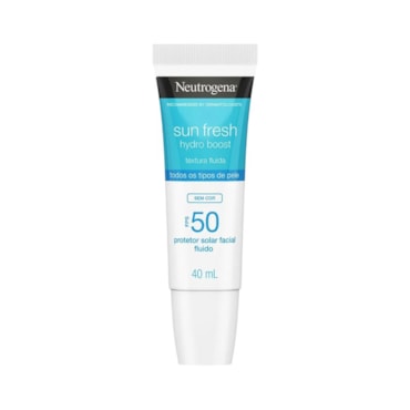 Protetor Solar Facial Neutrogena Sun Fresh Hydro Boost FPS50 Sem Cor 40ml