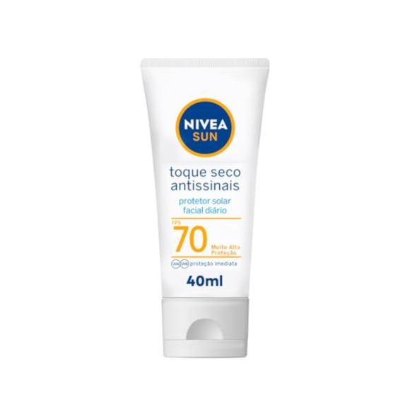 Protetor Solar Facial Nivea Sun FPS 70 Antissinais 40ml