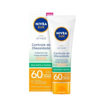 Protetor Solar Facial Nivea Sun UV Face Controle de Oleosidade Cor Clara FPS 60 - 50ml